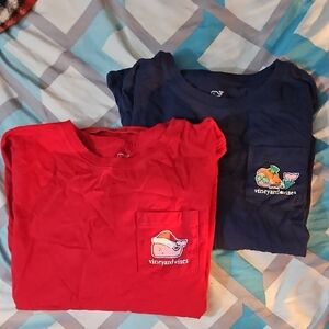 Vineyard Vines Red and Navy T-Shirts